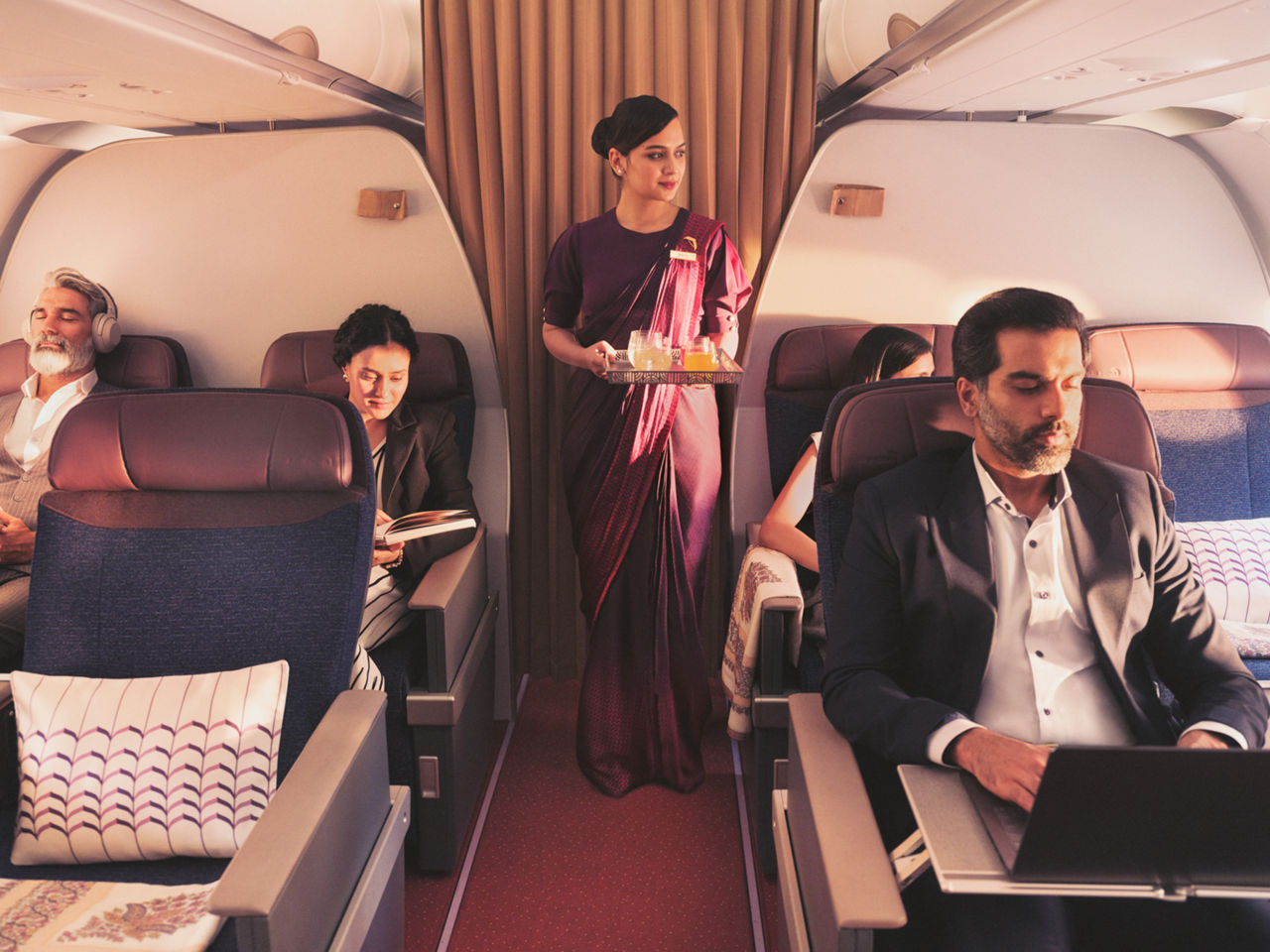 Air India's first A320neo sporting new livery and new cabin interiors enters service