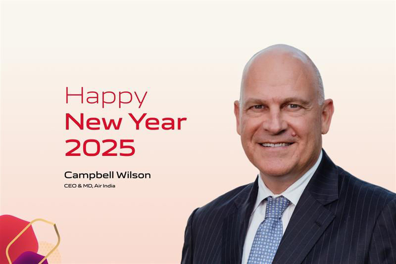 New Year Greetings from Campbell Wilson, CEO & MD Air India