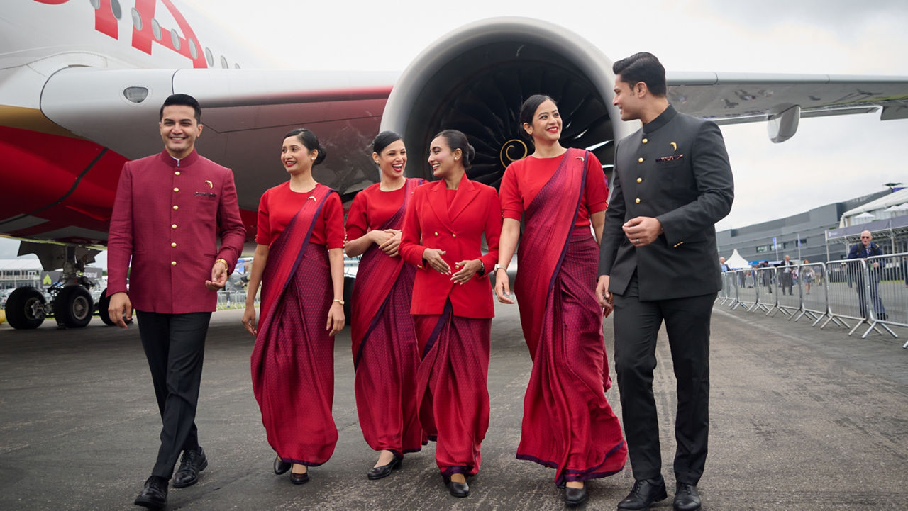 Air India’s fashion-forward uniforms over the years